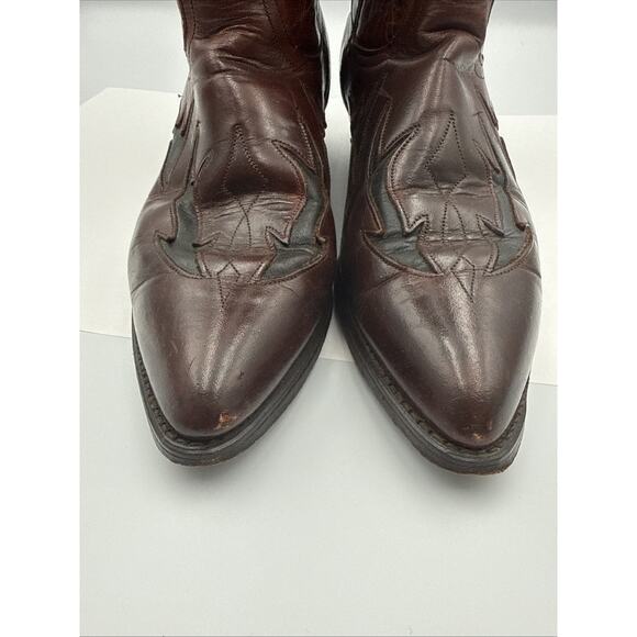 Vintage Code West Cowboy Western Boots Men\'s 9,5 M Brown & Black main image 5